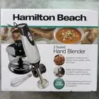 New Hamilton Beach 2-Speed Hand Blender with Whisk and Chopping Bowl