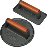 Burger Press Cast Iron Grill Press Bacon Press for Griddle