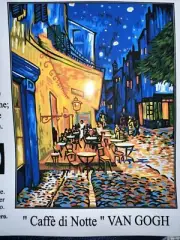 Printed needlepoint tapestry Canvas kit 20x24 Inches caffe Di Note Krainer