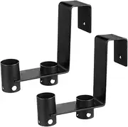 Pool Pole Hook | Set of 2 Pool Fence Hanger - Heavy Duty, Weather-Resistant, Multi-Purpose Poolside Storage for Cleaning Tools Skimmer Hose