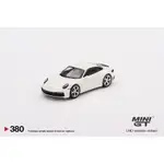 【收藏模人】MINI GT #380 PORSCHE 911 CARRERA S 白 992 1:64 1/64