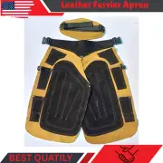 Full Suede Leather Farrier Apron Durable Hoof Care Protection for Professionals
