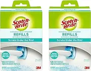 Scotch Brite Toilet Scrubber Refill Value Pack 2 Boxes of 10 Each Click N Flip