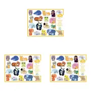 300pc Djeco Mums & Babies Animal Stickers Kids Stationery Art Decals 18m+