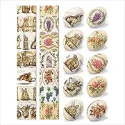 Egg Wraps Easter 14 Pcs - Easter Egg Wraps Ukrainian with Patterns - Orthodox Slavic Easter Egg Shrink Wrappers - Thermo Heat Egg Sleeves Easter for Traditional Pysanky