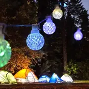 Smart 50 Lamp BLE LED Faceted Globe Lamp String Lights with 120VAC Adapter