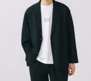 (ASK availability First) BEAMS Polyester dobby jacket and pants (set) new
