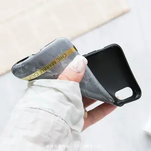 大理石紋手機殼 『限時5折』【ARZ】【A513】iPhone X SE2 8 7 6s Plus 大理石 鍛金 保護殼