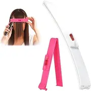 Tavvke Professional Hair Cutting Kit, Pony Cutting Aid, Split Ends Trimmer, DIY Hair Cutting Tools for Bangs, Layers, and Styling, Practical Hair Cutting Clip & Ruler for Home or Salon Use for Women