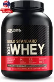 OPTIMUM NUTRITION Gold Standard 100% Whey Protein, 5 lb (2.27 kg), 74 Serves