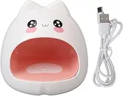 Mini UV LED Lamp Cute Cat Shape Fast Drying 8pcs Lamp Chips Portable Nail Light 24W