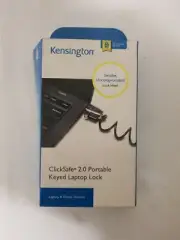 kensington clicksafe 2.0 portable keyed laptop lock - K64830S