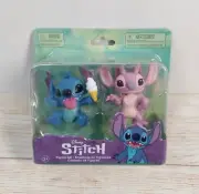 Disney ANGEL and STITCH Ice Cream Cone Collectible Figures 2 Piece Set Sealed