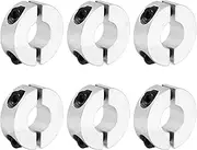 uxcell Shaft Collar 15mm Bore Double Split Aluminium Alloy Clamping Shaft Collars with Set M5 Screw for Industrial Automation Conveyor Belt Systems 6 Pack