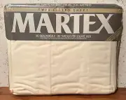 Vintage Martex Percale TWIN Fitted Bed Sheet (1) BONE 180 TC NEW FREE SHIPPING