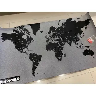 ［全新］Palomar Pin World Map 世界地圖 黑色 124 x 66cm 歐洲帶回