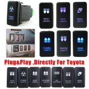 7 Type LED Light Bar Switch Push Button For Toyota Tacoma FJ Cruiser 4Runner 12V