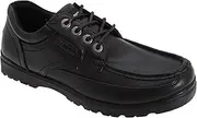 [US Brass] Mens Smaug/Stubby Lace Up Boat Shoes (UK Size: 10 UK) (Black)