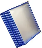 Happyyami Files Display Folder Wall Mounted Document Organizer Rack with Transparent Design Hanging File Holder for Office School and Business Use Space Saving