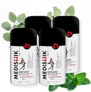 [Medistik] Extra Strength Pain Relief Stick. Long Lasting Topical Pain Reliever for Backache, Arthritis Muscle & Joint Pain, 58mg, Pack of 4