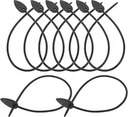 Milisten Garden Floral Flexible Wire Plant Branch Tie 10pcs Silicone Straps Gardening Tie Plant Fixing Tool Straps