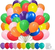 Lumjoy Rainbow Balloons 50pcs 30cm 12 Inch Mixed Assorted colors Decorative Latex Helium Party Balloons for Birthday Baby Shower Wedding Engagement Graduation Festival Arch Garland Decorations