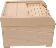 UTHCLO Food Storage Containers Large Capacity Rice Storage Lids Wooden Rice Box
