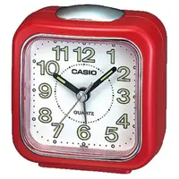 在飛比找momo購物網優惠-【CASIO 卡西歐】復古圓弧輕巧指針鬧鐘(紅-TQ-142