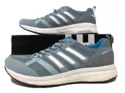 Adidas Adizero Tempo 9 Womens Running Shoes Ash Grey/White Boost B37425 $125.00