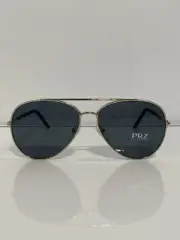NIB Prada Polarized Spr66x ZVN5Z1 Gold Metal Aviator Sunglasses