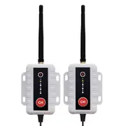 Elinz 4CH 2.4GHz Wireless Transmitter & Receiver with 8 Switchable Frequencies for 4PIN Wired Analog Front or Rear Backup Camera System