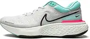 [Nike] Men's ZoomX Invincible Run Flyknit Sneaker, Grey Fog/Black-Dynamic Turq-Hy