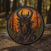 Jersey Devil Patch Iron-on Applique Cryptid Badge, Myth Legend Folklore Creature