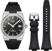 [Stanchev] Strap for Tissot PRX Watch Series,Soft Fluororubber Band for Tissot PRX Powermatic 80,12mm Men Women Replacement FKM Bands for Tissot PRX Series Watch 40mm