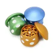 4PCS Herb Tobacco Grinder Spice Herbal Metal Smoke Crusher Hand Muller -BLUE