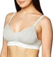 [Calvin Klein] Women's Ck One Cotton Lightly Lined Wirefree Bralette Training Bra