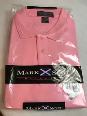 Tommy Armour Mark Scot Collection Golf Polo Shirt Men's Size XL Pink NEW