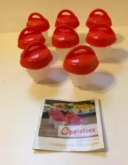 Egglettes Egg Cooker Hard Boiled Eggs without the Shell 8 Egg Cups As Seen On TV