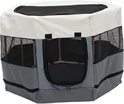 ROMISBABA Octagonal Pet Fence Durable Cat and Dog Playpen Bite Resistant Pet House for Indoor and Outdoor Use and Play