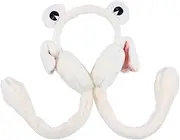 [TINEASUR] 1 PC Plush Earmuffs Cartoon Ear Muff All Knit Chic Ear- Flap Cute Animal Muffs Winter Earmuffs Ear Animal Frog Earmuffs Xmas Sonic Acrylic Men and Women Headband Keep Warm