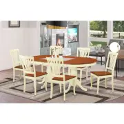 7 Pc Dining room set for 6-Dining Table with 6 Kitchen Dining ...
