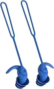 Noise Reduction Swimming Earplug - Swimmers Ear Plug | Silicone Ear Plugs | Reusable Water Ear Plugs with Lanyard | Swim Accessories Hearing Protection for Adults Kids | Waterproof Ear Plugs