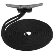 SEA DOG DOUBLE BRAIDED NYLON DOCK LINE 3/4" X 25' BLACK