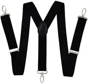 [NBNFMKHI] Mens Braces Men's Pants Hook Adult Suspender Shirt Polyester Elastic Y Back for Men Women
