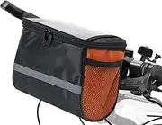 Daseeme Bicycle Handlebar Bag Front Bag Large ty Reflective Side Net Pocket Basket Accessories