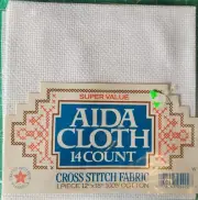 Super Value 14 count Aida 12x18, White