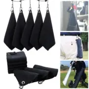 Microfiber Cleans Clubs Cleaning Towels Golf Towel With Carabiner Hook