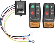 1 Pc Wireless Winch Remote Control Kit, Remote Control Switch, Wireless Winch Remote Control Kit 12V 24V Fast Response 50 Feet Accurate Control with Receiver for Truck