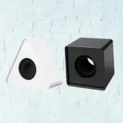 2 Pcs Logo Microphone Travel Microphones Square Cube Shaped Interview