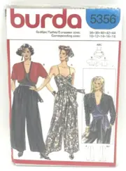 Burda Pattern #5356 - Ladies Top, Pants & Bolero Jacket (Sizes 10-18)